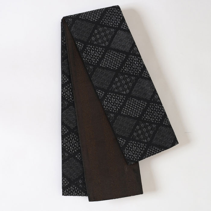 【日本製】角帯　リバーシブル　黒/茶